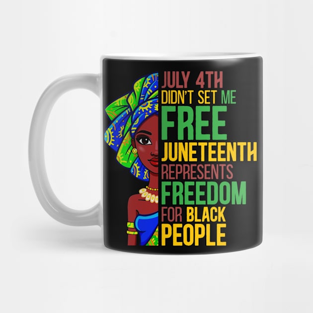 Juneteenth 1865 Freedom for African Black Queen Women by FamiStore